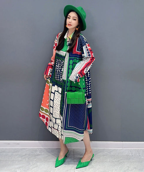Panel Print Dress